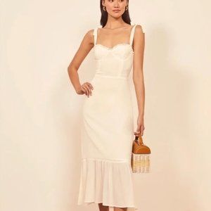 Reformation Nikita Dress in Ivory *NWT*